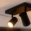 hoftronic LED-Deckenleuchte 2 Spots GU10 35W Schwarz IP20 Produktbild-Vorschau 6