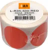 DULA Runde Etiketten - Rot - 35mm - 500 Aufkleber auf Rolle Produktbild-Vorschau 3