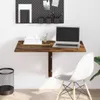 vidaXL Nástěnný skládací stůl Smoked Oak 100x60x56 cm Náhled obrázku produktu 2