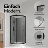 Dusche Komplett Marwell Komplettdusche Grey Style Round Produktbild-Vorschau 3
