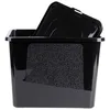 A black storage container with a lid is shown against a white background. Produktbild-Vorschau