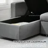 HOMCOM Ecksofa mit Schlaffunktion Stauraum Schlafsofa mit Produktbild-Vorschau 6
