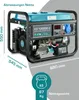 A generator with dimensions and weight information overlaid. Podgląd zdjęcia produktu