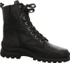 A black lace-up boot is shown against a white background. Produktbild-Vorschau