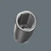 A close-up, top-down view of a hexagonal socket. Produktbild-Vorschau