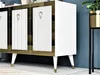 Skye Decor, Bare - Bílá, Zlatá, Skříně do obývacího pokoje, Náhled obrázku produktu 3