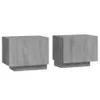 The Living Store Nachttisch Grau Sonoma 100x35x40 cm Produktbild-Vorschau 2