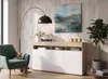 Große Kommode Fernsehschrank LUNA 3D Golden Sonoma Produktbild-Vorschau 2
