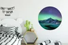 MuchoWow® Rundes Wandbild - Runde Bilder Berg - Nordlichter Produktbild-Vorschau 3