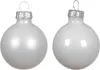 Baubles natalizi in vetro 3,5 cm 16 pezzi - bianco inverno Anteprima dell’immagine prodotto 1