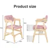 DazHom Kinderstuhl aus Holz, Rosa, 45x46x76 cm (Sitz 41x41 Produktbild-Vorschau 7