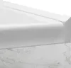 A close-up view of a white bathtub trim and a marble-patterned surface. Anteprima dell’immagine prodotto