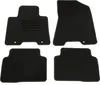 A set of four black car floor mats on a white background. Produktbild-Vorschau