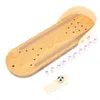 Tisch Mini Bowling Spiel Set Holz Desktop Dekoration Kinder Produktbild-Vorschau 2