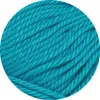 A close-up view of turquoise-blue yarn. Produktbild-Vorschau