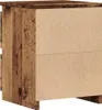 vidaXL Table de nuit imitation vieux bois 30×30×40 cm Bois Voir les images du produit 5