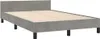 vidaXL Struttura letto senza materasso grigio chiaro Anteprima dell’immagine prodotto 3
