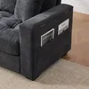 Merax 2-Sitzer Wohnzimmercouch mit Stauraum, Chenille-Sofa, Produktbild-Vorschau 14