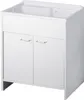 SIGO Haushaltswaschbecken mit Schrank 80x50 cm, PVC Produktbild-Vorschau 1