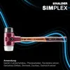 Schonhammer SIMPLEX 80 mm Gomma/Superp. Halder | Anteprima dell’immagine prodotto 7