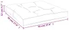 vidaXL Palettenkissen Schwarz 70x70x12 cm Stoff Produktbild-Vorschau 8