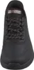 Auf dem Bild ist ein schwarzer Freizeitschuh von der Seite zu sehen. Der Schuh hat ein modernes Design mit einer gepolsterten Sohle und einem flexiblen Obermaterial. Produktbild-Vorschau