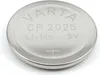 A close-up, studio shot of a Varta CR2025 3V lithium coin cell battery against a white background. Produktbild-Vorschau