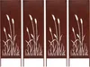 4x Sichtschutz Metall - 160 cm x 50 cm - Edelrost - Produktbild-Vorschau 1