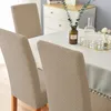 Stuhlhusse - Graubeige Jacquard - Universeller Stuhlbezug - Produktbild-Vorschau 7