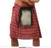 Costume con gonna tartan con borsetta Sporran a scacchi Anteprima dell’immagine prodotto 2