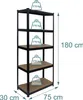 Relaxdays Schwerlastregal, HxBxT: 180 x 75 x 30 cm, 875 kg, Produktbild-Vorschau 4