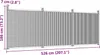 vidaXL Zaunelement Grau 526x186 cm WPC Podgląd zdjęcia produktu 7
