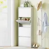 HOMCOM Skříňka na boty se 4 dvířky, úzká, pro 8 párů, Náhled obrázku produktu 2