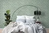 Florale Aquarell-Tapete Salbeigrün Silber Grau – Produktbild-Vorschau 2