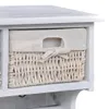 vidaXL Nástenná polica biela 60x23,5x33 cm Paulownia wood Náhľad obrázku produktu 2