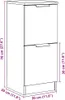 vidaXL Sideboards 2 Stk. Artisan-Eiche 30x30x70 cm Produktbild-Vorschau 8