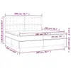 The Living Store Boxspringbett mit Matratze & LED Taupe Produktbild-Vorschau 9