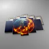 Bild auf Leinwand - Leinwandbild - Universum Erde Feuer Produktbild-Vorschau 2