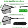 Kescher,Fishing Kescher Angeln,Teleskop Gummierter Produktbild-Vorschau 2