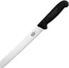 A bread knife with a serrated blade and a black handle, shown against a white background. Náhľad obrázku produktu
