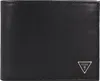 A black Guess wallet is shown against a white background. Voir les images du produit