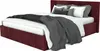 A bed with pillows and blankets, shown against a white background. Produktbild-Vorschau