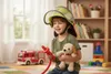 Kinder Feuerwehrhelm Deutscher Feuerwehr Helm Karneval Produktbild-Vorschau 5