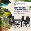 CASARIA® Gartenmöbel Set 6 Stühle mit Tisch 150x90cm Produktbild-Vorschau 9