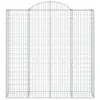 Gabionen mit Hochbogen 12Stk. 200x50x200/220cm Verzinktes Produktbild-Vorschau 4
