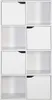 Rebecca Mobili Bücherregal Lissan 119x60x29 Spanplatte Weiß Produktbild-Vorschau 6
