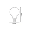 Calex Spiralförmige Filament LED Glühbirne E27, 3er Set, Produktbild-Vorschau 3