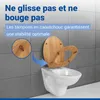 WENKO Sedile WC Bambù Scuro Coperchio WC Bicchieri WC Bagno Anteprima dell’immagine prodotto 9