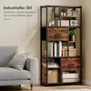 HOMCOM Standregal Bücherregal mit 2 Stoffschubladen 9 Produktbild-Vorschau 5