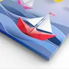 Bild auf Leinwand - Leinwandbild - Origami boot meer himmel Produktbild-Vorschau 5